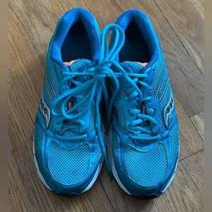 Womens Blue Saucony Athletic Shoes